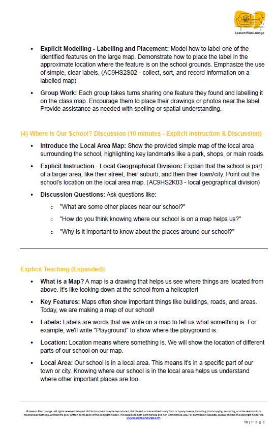 HASS - Geography: Lesson Plans (9 lessons) + 1 Summative Assessment + FREE Student Workbook (Year 2)