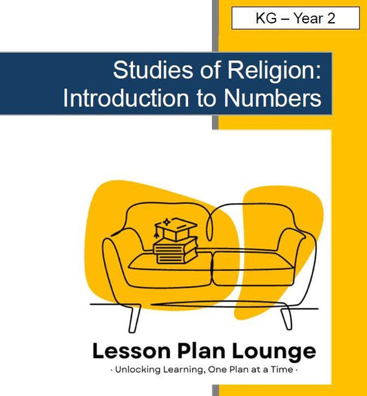 Studies of Religion - Introduction to Numbers: 10 Lesson Plans + 1 Summative Assessment Task (Kindergarten to Year 2)