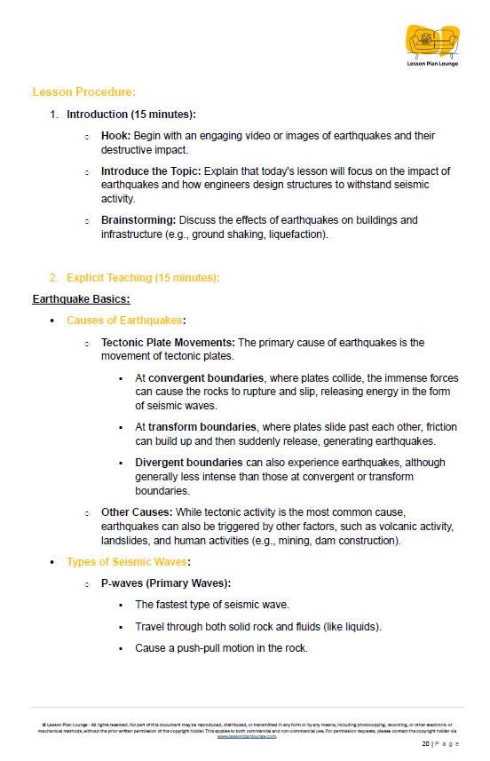 Science - Earth and Space Sciences: 10 Lesson Plans + 1 Summative Assessment + FREE Student WORKBOOK (Year 8)