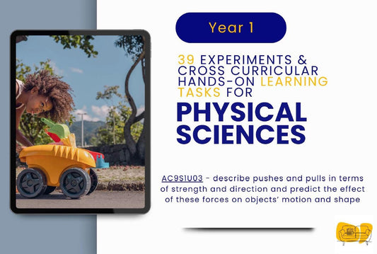 Physical Sciences: 39 Hands-On Learning Tasks & Experiments (Year 1)