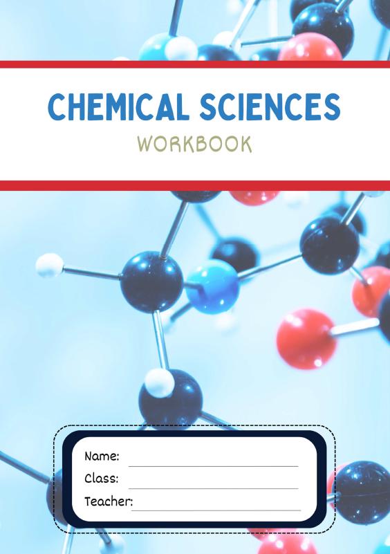 Science - Chemical Sciences: 10 Lesson Plans + 1 Summative Assessment Task + FREE Student WORKBOOK (Year 8)