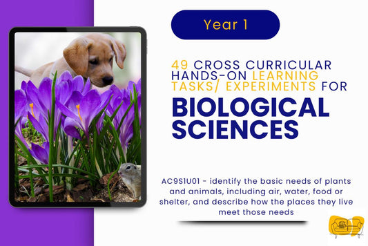 Biological Sciences: 49 Hands-On Learning Tasks & Experiments (Year 1)