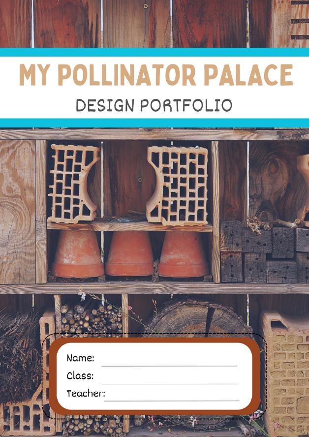 Design Technologies - My Australian Bug Hotel: 10 Lesson Plans + 1 Summative Assessment Task and FREE Student DESIGN PORTFOLIO (Year 4)