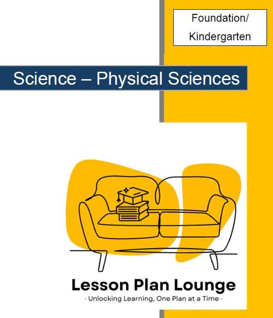 Physical Science: 10 Lesson Plans + Summative Assessment and FREE Student WORKSHEETS (Kindergarten)