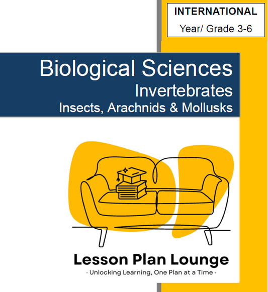 Biological Sciences - Invertebrates Insects, Arachnids and Mollusks - Year/ Grade 3-6