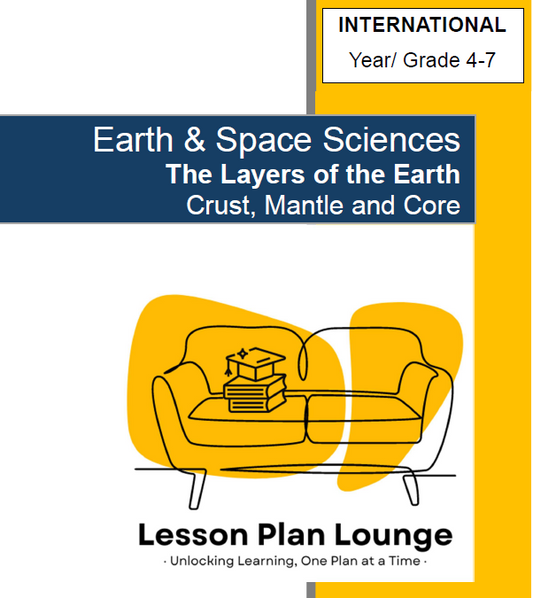 Earth & Space Sciences - The Layers of the Earth, Crust Mantle and Core - Year/ Grade 4-7