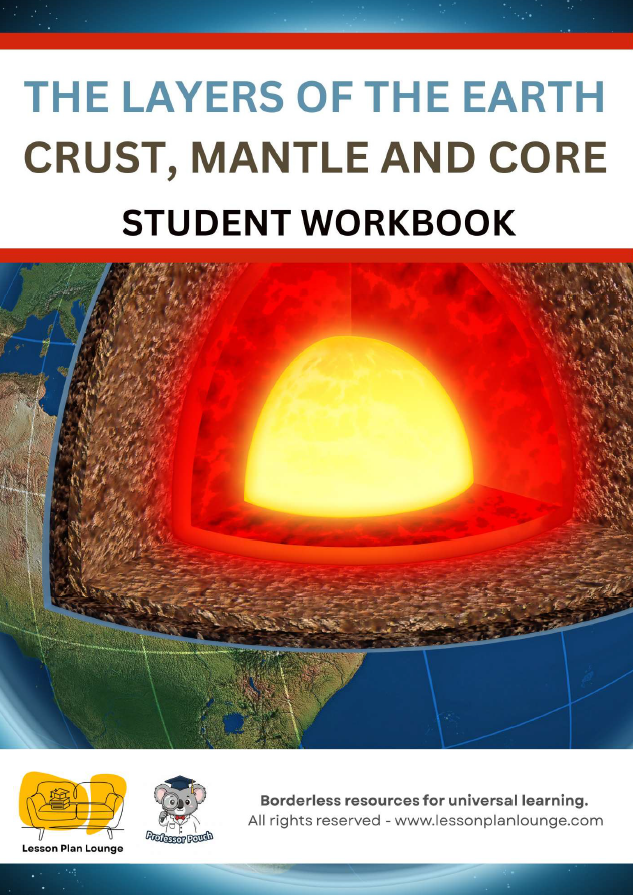 Earth & Space Sciences - The Layers of the Earth, Crust Mantle and Core - Year/ Grade 4-7