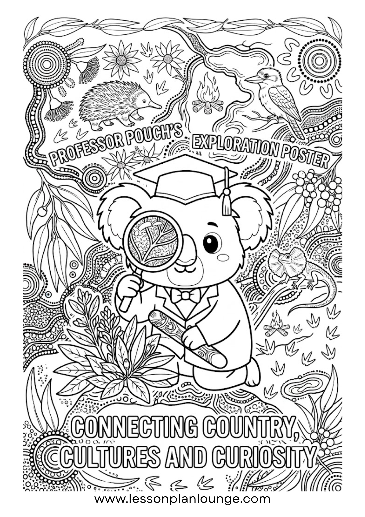 FREE Download - Professor Pouch’s NAIDOC & Cultural Exploration Colouring Posters (Pack of 5)