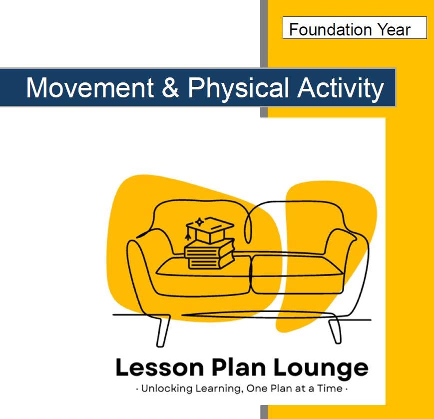 Lesson Plan Lounge - Lesson Plans Health Physical Education – Movement, Physical Activity, Health Education - Foundation Year/ Prep Year/ Kindergarten