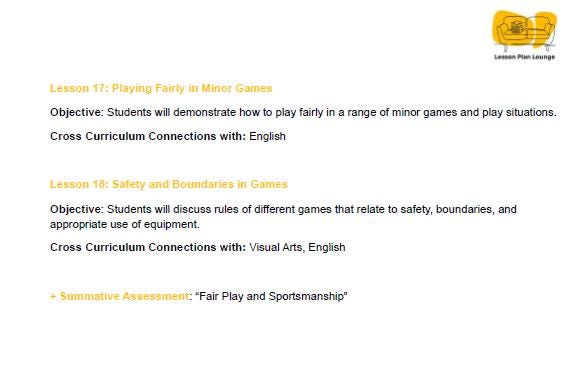 Lesson Plan Lounge - Lesson Plans Health Physical Education – Movement, Physical Activity, Health Education - Foundation Year/ Prep Year/ Kindergarten