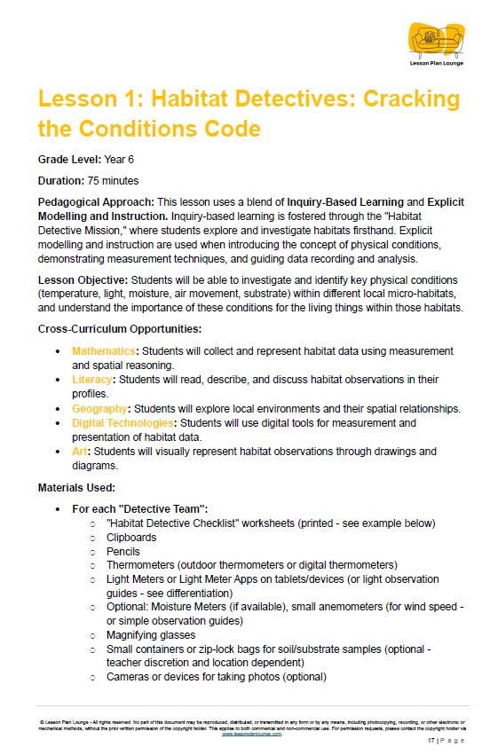 Unlock a whole term of Year 6 Biological Sciences with 10 hands-on, Version 9.0 aligned lessons and a free workbook for the price of two coffees.