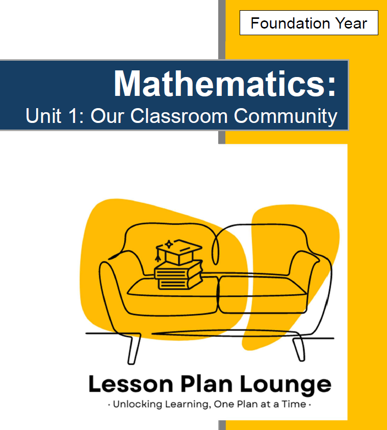 Lesson Plan Lounge - Lesson Plans Mathematics – Number, Algebra, Measurement, Space, Statistics - Foundation Year/ Prep Year/ Kindergarten