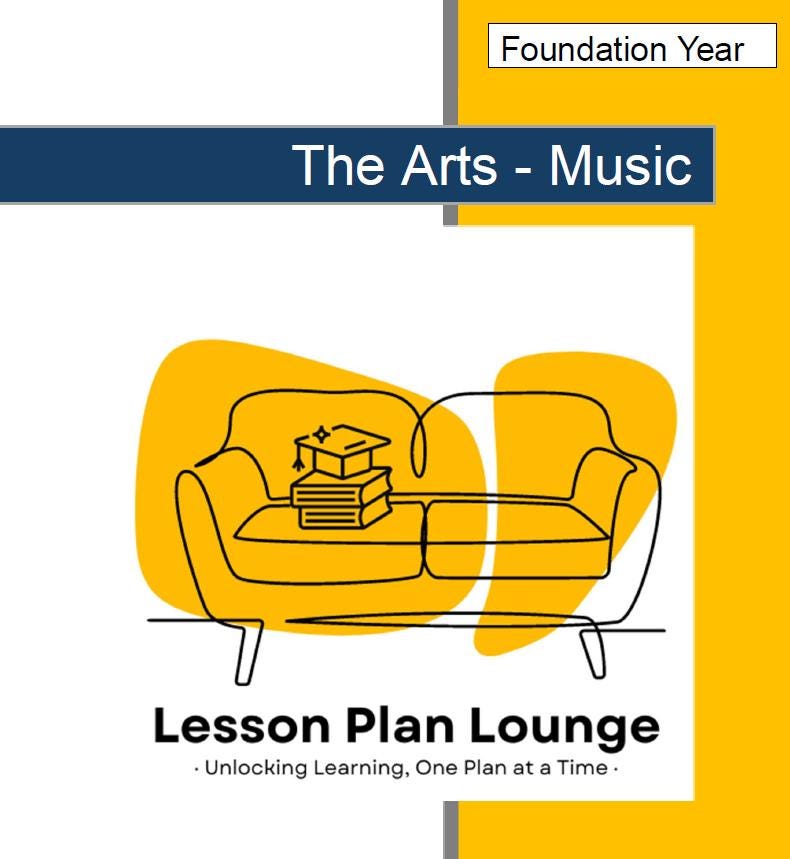 Lesson Plan Lounge - Lesson Plans The Arts Curriculum – Music, Drama, Visual Arts, Dance and Media Arts – Foundation Year/ Kindergarten/ Prep Year