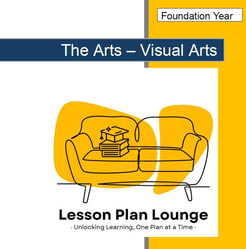 Lesson Plan Lounge - Lesson Plans The Arts Curriculum – Music, Drama, Visual Arts, Dance and Media Arts – Foundation Year/ Kindergarten/ Prep Year