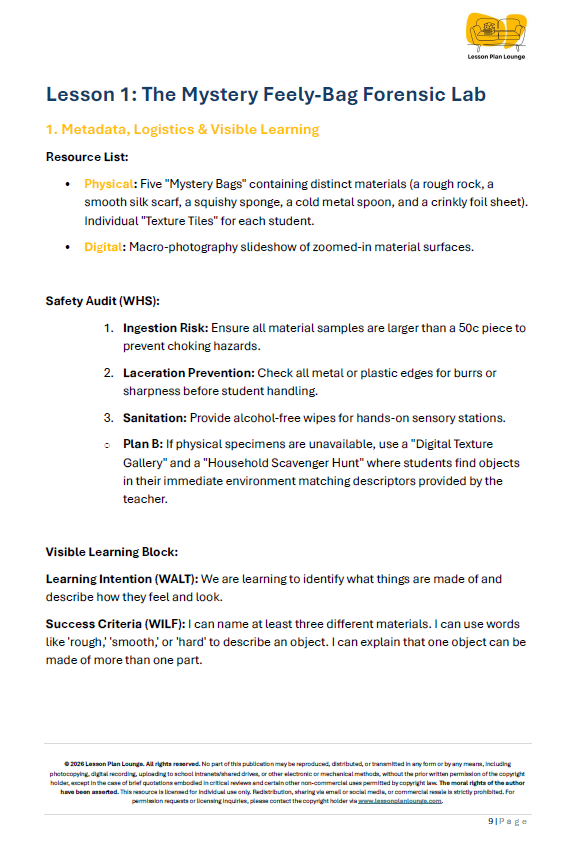 Ready to download, fully version 9 compliant Australian Curriculum Lesson Plans. Reclaim your time and go back at what you are doing best, teaching!