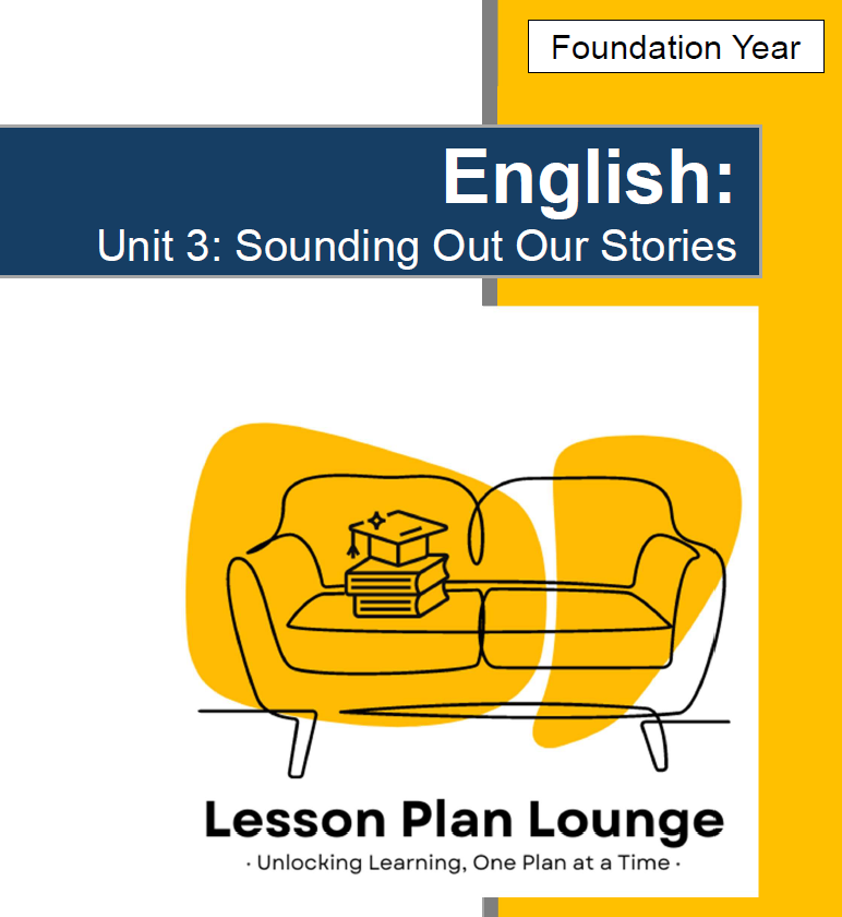 Lesson Plans English - Literature, Literacy, Reading, Writing, Speaking - Foundation Year/ Prep Year/ Kindergarten