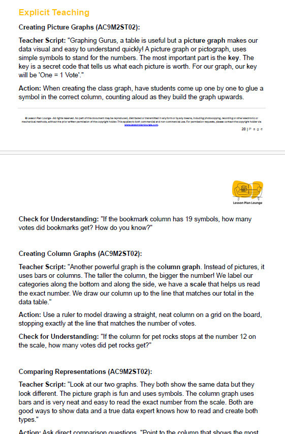Mathematics - Unit 4: Market Day Maths - LESSON PLANS - Year 2
