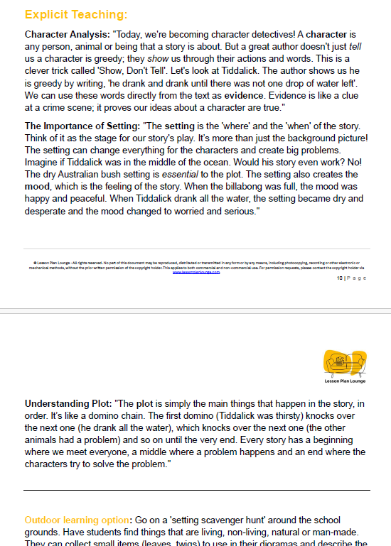 English - Unit 1: Story Weaves and Myth Makers - LESSON PLANS - Year 3