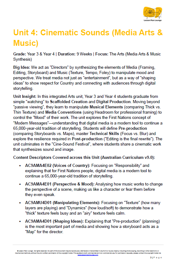 The Arts - The Ultimate Year 3 & 4 The Arts Curriculum Bundle: 4 Terms, 5 Subjects, Zero Stress.