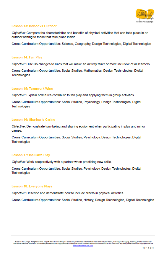 Year 1 HPE Bundle: Building Healthy Minds & Active Bodies + Student Worksheets - Year 1