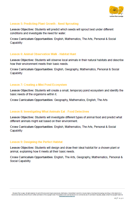 Year 1 Science Bundle: Living Worlds, Earthly Cycles & Invisible Forces + Student Worksheets (Biological, Earth & Physical Sciences) - Year 1