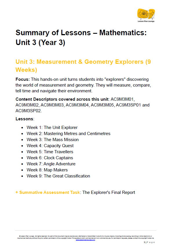 Year 3 Mathematics Bundle: Ninjas, Detectives & Champions (Units 1-4) - Year 3