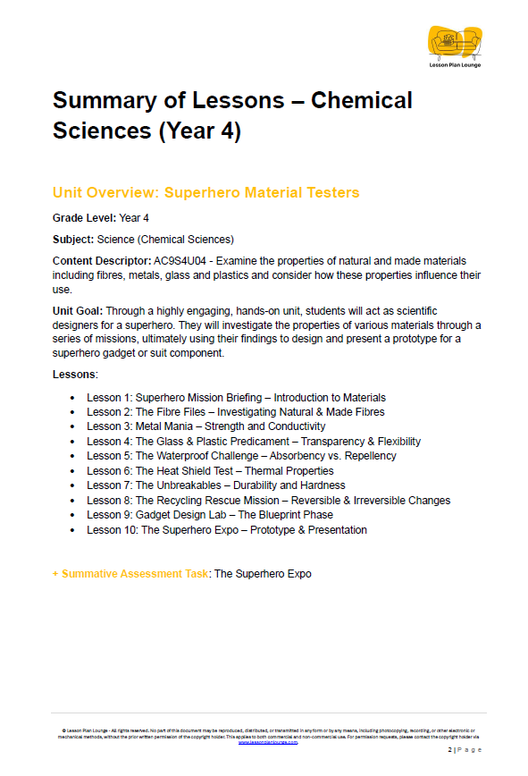 Year 4 Science Bundle: Superheroes, Ecosystems & Force Academies + Student Workbooks included (Units 1-4) - Year 4