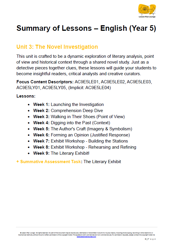 Year 5 English Bundle: Debaters, Historians & Linguistic Detectives (Units 1-4) - Year 5