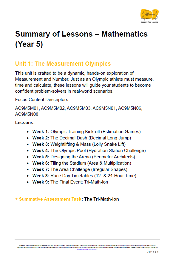 Year 5 Mathematics Bundle: Architects, Designers & Data Detectives (Units 1-4) - Year 5