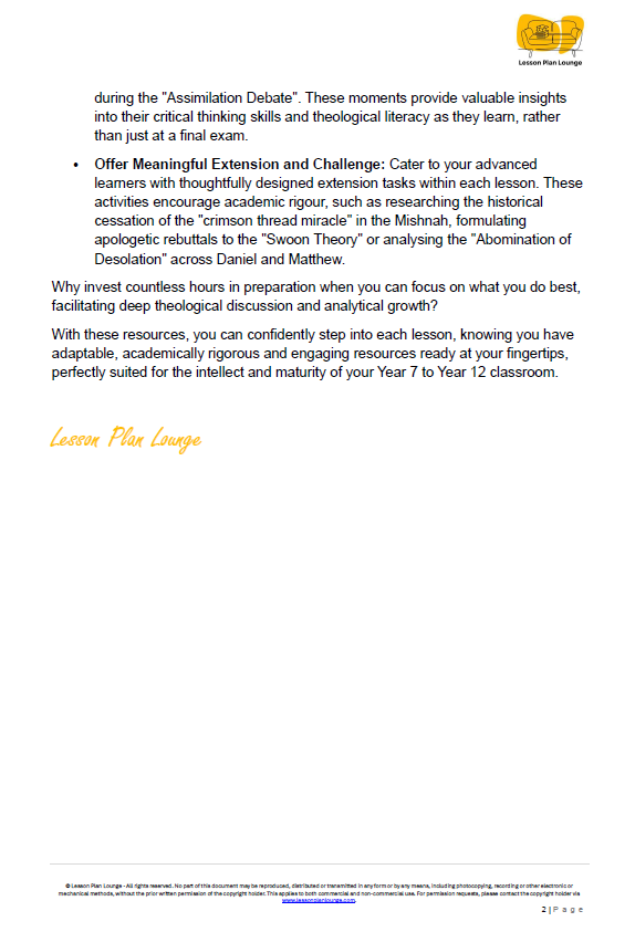 Shadows & Substance: A Christological Analysis of the Biblical Calendar - Year 7 - 12