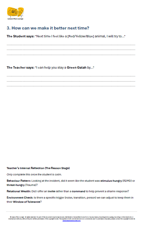 FREE Download - Professor Pouch’s "How Is My Pouch?" Reflection - Student WORKSHEET