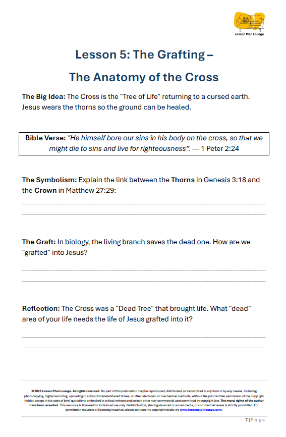 The Tale of Two Gardens - From the Fall of the First Adam to the Reign of the Second - Studies of Religion - Year 7-12