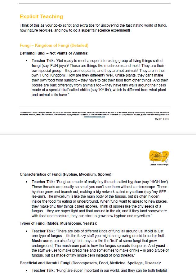 Science - Biological Sciences: 10 Lesson Plans, covering up to 20 lessons + 1 Summative Assessment and FREE Student Workbook (Year 6)