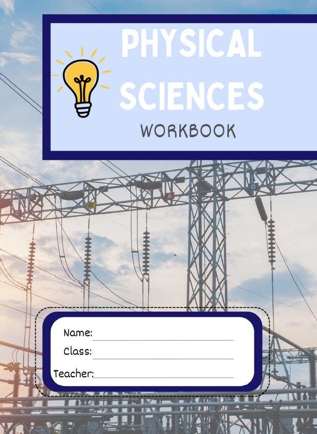 Science - Physical Sciences: 10 Lesson Plans + 1 Summative Assessment and FREE Student Workbook (Year 6)