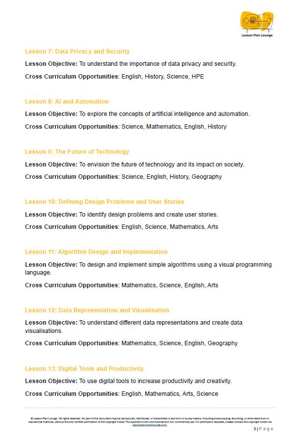 Digital Technologies (AC9TDI4K01- AC9TDI4P09): 24 Lesson Plans (covering multiple lessons) with 75+ Hands-On Learning Tasks (Year 4)