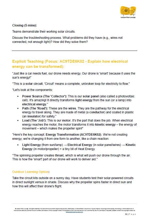 Design Technologies - Operation Airdrop: Lesson Plans (10 Lessons) + 1 Summative Assessment Task + FREE Student Design Portfolio Workbook (Year 5)