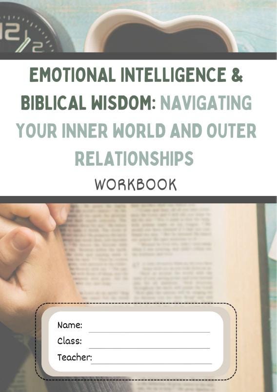 Studies of Religion - Emotional Intelligence & Biblical Wisdom: 10 Lesson Plans + 1 Summative Assessment + FREE Student WORKBOOK (Yr 7-12)
